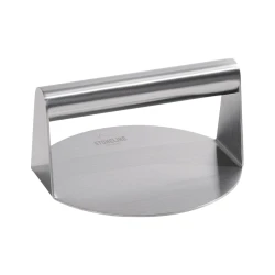 Delta 18cm Burger Smasher, Stainless Steel, Easy to Clean, Ideal for Grilling and Healthy Cooking, Matt Finish, Perfect for Burgers, Sandwiches, Bacon, and Panini