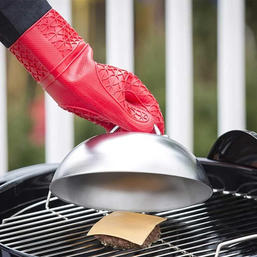Table Craft BBQ Grill Dome, Stainless Steel, 22x10x22 cm, Polished Finish, Durable Heavy-Duty Design, Easy to Clean, Dishwasher Safe - Table Craft - Image 2