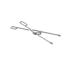 Pujadas Heavy Duty Oven Tong, 33.5 cm, Stainless Steel with Wooden Handle Durable Gripping Tool for Ovens, Grills, and Fireplaces