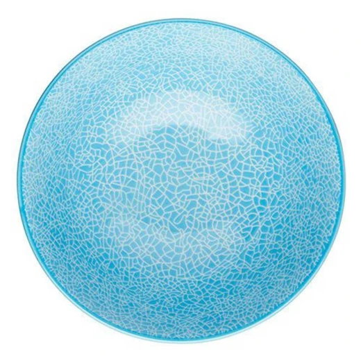 Kitchen Craft Glazed Stoneware Bowl with Geometric Pattern, Blue & Red Ceramic Bowls with Footed Base, Microwave & Dishwasher Safe, 15.7 cm (6") - KitchenCraft - Image 2