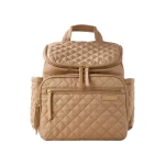 Skip Hop Forma Backpack Diaper Bag Camel, Lightweight & Quilted, Includes Insulated & Mesh Packing Cubes, Extra-Wide Dual Zip Opening, Padded Straps - Skip Hop