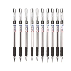 Montex Mega Top Ball Pens Pack of 10 Black Ink Ballpoint Pens Smooth Writing, Durable Tip Ideal for School, Office & Everyday Use