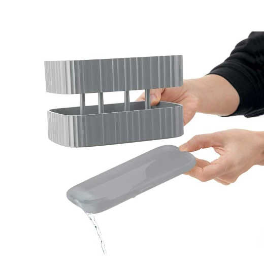 Guzzini - Eco-Kitchen DRAIN&SAFE, Cutlery Drainer - Matt Grey - Guzzini - Image 4