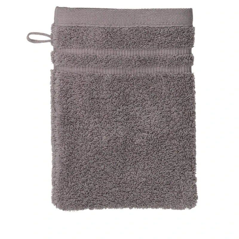 Kela Leonora Hand Towel 100x50cm Grey 100% Combed Cotton, Soft, Fluffy & Durable Washable at 60°C - Kela