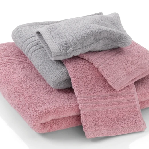 Kela Leonora Face Towel 21x15cm Pearl pink 100% Combed Cotton, Soft, Fluffy & Durable Washable at 60°C - Kela - Image 2