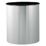 Brabantia Waste Bin 15 Liter Out Matt Steel Finish Durable & Corrosion-Resistant Easy-to-Clean Trash Can for Bedroom, Office, or Living Room - Brabantia