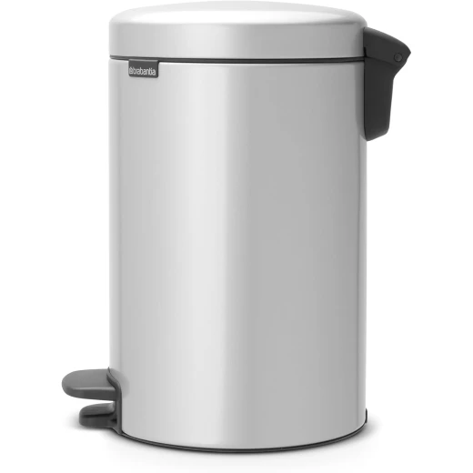 Brabantia NewIcon Pedal Bin 12L with Plastic Inner Bucket Soft Closing, Moss Metallic Grey Eco-Friendly, Quiet Operation, Supports The Ocean Cleanup - Brabantia - Image 5