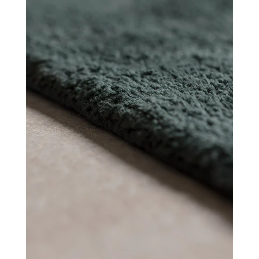 Madame COCO Espritmer Bath Mat, 50x80 cm, Green/White Soft Cotton Blend, 1800 GSM High Absorbency Bathroom Rug, Stylish & Comfortable, Imported - Madame COCO - Image 2