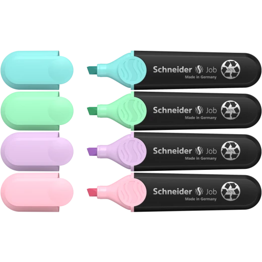 Schneider Highlighter set Job Pastel, 1-5 mm, 4pcs, color mix - Schneider - Image 3