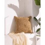 غطاء وسادة مزخرف من القطن من أورساي - طبيعي - 50×50 سم من مدام كوكو - مدام كوكو