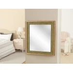 مرآة أوبيرت, بإطار أخضر، مقاس 48×54.5 سم، تصميم أنيق من البلاستيك والزجاج، مرآة حائط ديكورية, صناعة تركية من مدام كوكو - مدام كوكو