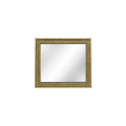 مرآة أوبيرت, بإطار أخضر، مقاس 48×54.5 سم، تصميم أنيق من البلاستيك والزجاج، مرآة حائط ديكورية, صناعة تركية من مدام كوكو - مدام كوكو - Image 3