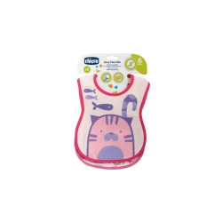 Chicco 2-Piece Weaning Bib Set for Babies 6M+