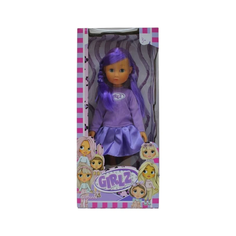 Girlz Fashion Doll by Dimian Stylish Doll with Long Hair & Trendy Outfit, for Ages 3 & Up - Girlz
