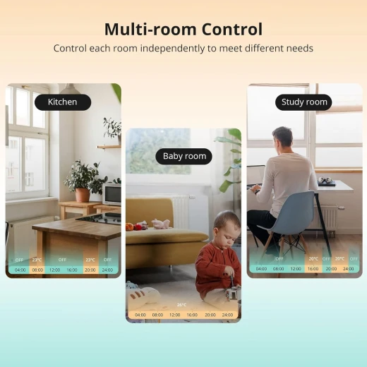 صمام تدفئة الحرارة SONOFF Zigbee، تدفئة الحرارة الذكية تدعم التحكم عن بعد بالتطبيق والتوقيت، يتطلب محور Zigbee 3.0، متوافق مع Amazon Alexa/Google Home. - سونوف - Image 4