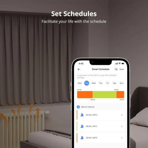 صمام تدفئة الحرارة SONOFF Zigbee، تدفئة الحرارة الذكية تدعم التحكم عن بعد بالتطبيق والتوقيت، يتطلب محور Zigbee 3.0، متوافق مع Amazon Alexa/Google Home. - سونوف - Image 9