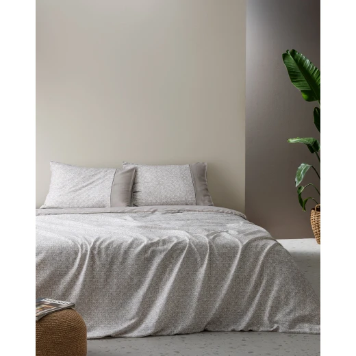 طقم غطاء لحاف كينج أستريد قطن 100% قماش كريب مطبوع بيج 4 قطع شرشف مطاطي 240x220 سم صناعة تركية من مدام كوكو طقم غطاء لحاف كينج أستريد قطن 100% قماش كريب مطبوع بيج 4 قطع شرشف مطاطي 240x220 سم صناعة تركية من مدام كوكو