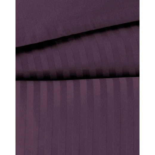 طقم غطاء لحاف ساتان مخطط إليسيا مزدوج – 200×220 سم + 2 × (50×70 + 3 سم) + 240×260 سم من مادام كوكو - مدام كوكو - Image 2