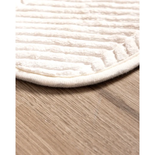 Madame COCO Eze 2-Piece Bath Mat Set, Ivory, Soft Polyester with Non-Slip Base, 50x80 cm & 45x50 cm - Madame COCO - Image 5