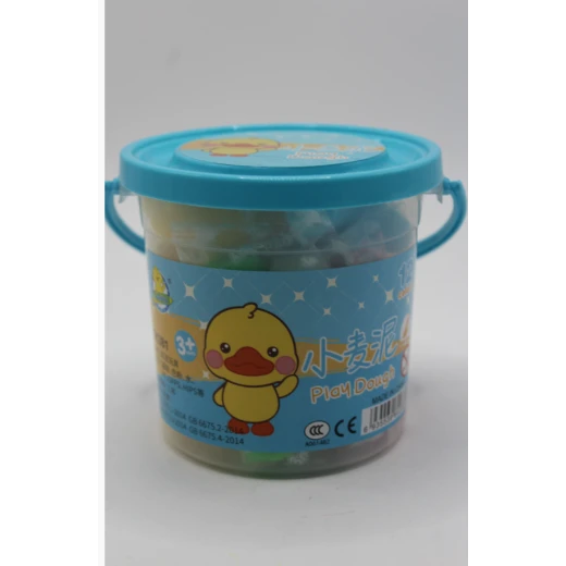 Play Dough Bunny Set – Bunny-Themed Container with Pink & Blue Lid
