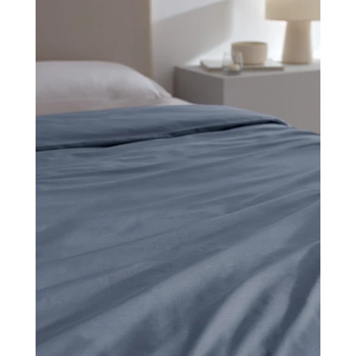 Madame COCO Manon King Size 100% Cotton Ranforce Duvet Cover - Dark Blue, 240x220 cm - Soft, Breathable, Timeless Collection - Madame COCO - Image 5