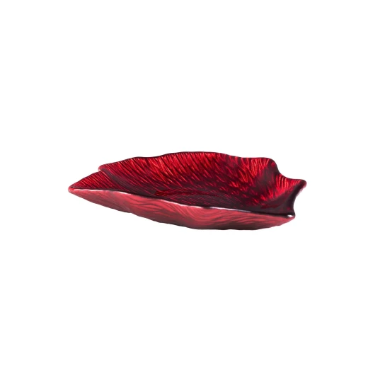 طبق سناك بيلدا, زجاج أحمر, 15x12 سم, لتقديم الكوكيز والوجبات الخفيفة, تصميم أنيق ومتين, صنع في تركيا من مدام كوكو طبق سناك بيلدا, زجاج أحمر, 15x12 سم, لتقديم الكوكيز والوجبات الخفيفة, تصميم أنيق ومتين, صنع في تركيا من مدام كوكو