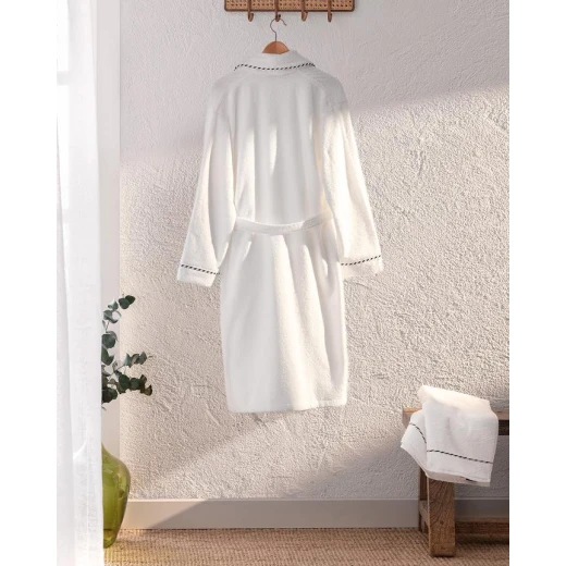 طقم روب حمام جاك بياقة شال للجنسين بالمقاس L-XL – مادام كوكو - مدام كوكو - Image 6