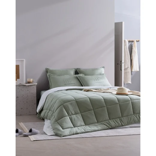 طقم لحاف قطن كاسيس (200×220 + 160×200+37 + 2×(50×70)+5 سم) من مدام كوكو