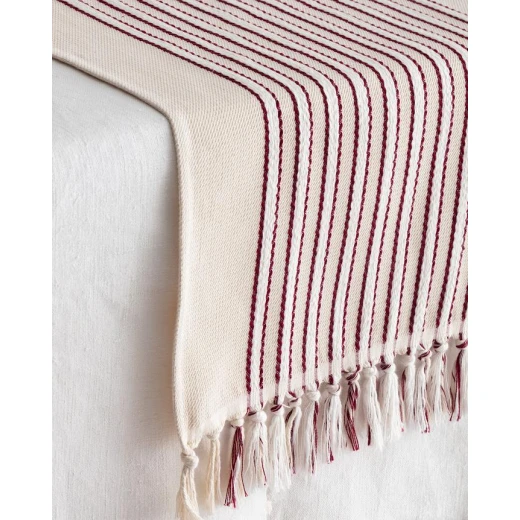 مفرش طاولة مستطيل (رانر) رونيه 40×140 سم من مدام كوكو