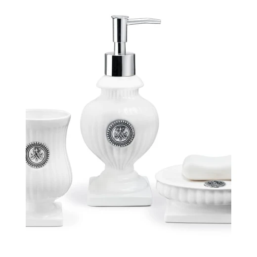 طقم حمام أنطوانيت – 3 قطع (8.6×8.6×19.8 سم) – مدام كوكو