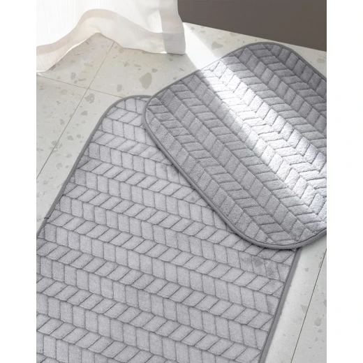طقم دعاسات حمام نوريس من مدام كوكو  50×80 سم + 40×50 سم – خامة ناعمة وامتصاص عالي للماء لإحساس مريح بعد الاستحمام - مدام كوكو - Image 2