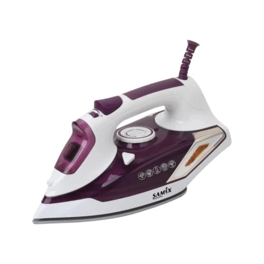 مكواة بخار SNK-2058، قوة 2200-2300 واط، قاعدة سيراميك غير لاصقة، نظام مضاد للترسبات، خزان ماء شفاف، إزالة التجاعيد بفعالية من ساميكس مكواة بخار SNK-2058، قوة 2200-2300 واط، قاعدة سيراميك غير لاصقة، نظام مضاد للترسبات، خزان ماء شفاف، إزالة التجاعيد بفعالية من ساميكس