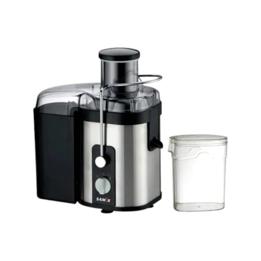 عصارة حمضيات ، محرك قوي 450 واط، سعة 750 مل، سرعتان، حاوية لب قابلة للإزالة، نظام أمان متكامل، تصميم ستانلس ستيل أسود أنيق من ساميكس عصارة حمضيات ، محرك قوي 450 واط، سعة 750 مل، سرعتان، حاوية لب قابلة للإزالة، نظام أمان متكامل، تصميم ستانلس ستيل أسود أنيق من ساميكس