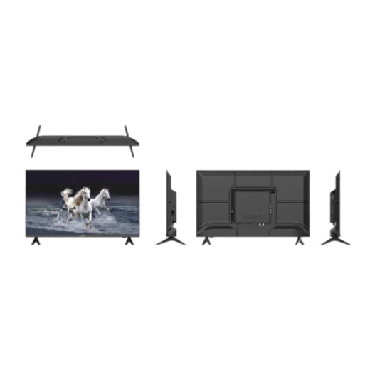 تلفزيون ذكي 65 بوصة QLED 4K أندرويد 13 مع تحكم صوتي، واي فاي وبلوتوث، تصميم بدون إطار، شاشة مقاومة للكسر، منافذ HDMI و USB و LAN من ساميكس - ساميكس - Image 2
