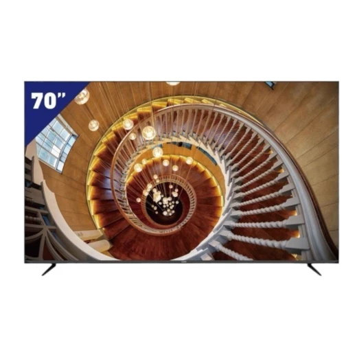 تلفزيون ذكي 70 بوصة QLED 4K بنظام أندرويد 13 مع شاشة مقاومة للكسر، تحكم صوتي، واي فاي، بلوتوث، منافذ HDMI و USB و LAN من ساميكس تلفزيون ذكي 70 بوصة QLED 4K بنظام أندرويد 13 مع شاشة مقاومة للكسر، تحكم صوتي، واي فاي، بلوتوث، منافذ HDMI و USB و LAN من ساميكس