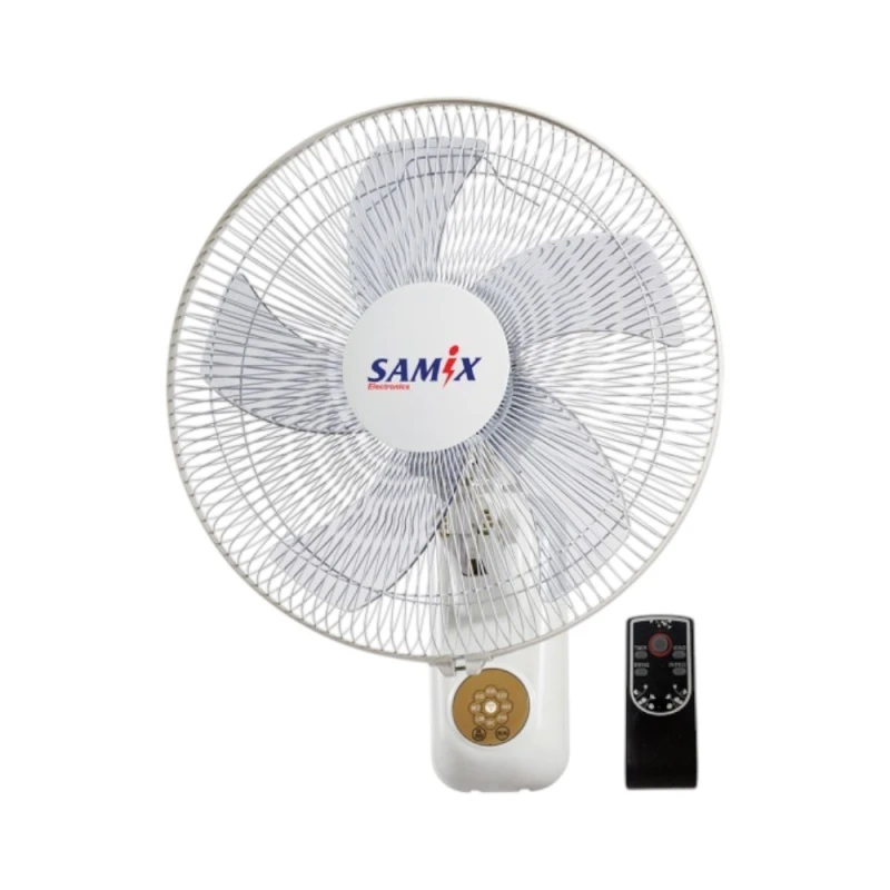 مروحة حائط 20 بوصة WF-2001RC مع ريموت كنترول – 5 شفرات، 3 سرعات، مؤقت 7.5 ساعات، توفير مساحة، تدفق هواء قوي من ساميكس - ساميكس