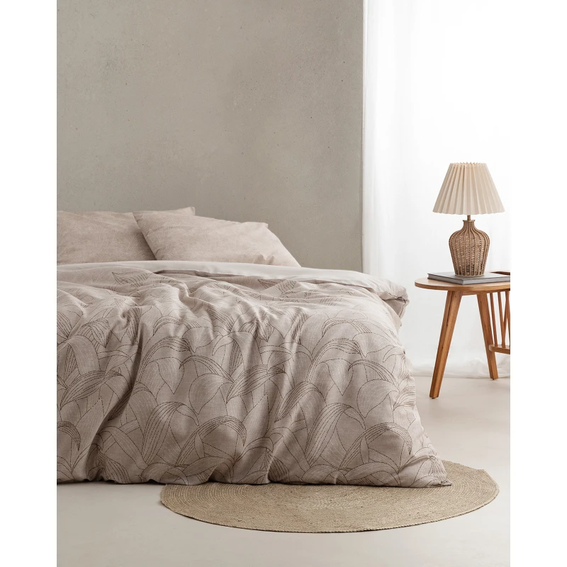 طقم غطاء لحاف مزدوج مدام كوكو أور 200×220 + 2×(50×70) + 240×260 سم – طقم سرير أنيق ودافئ - مدام كوكو