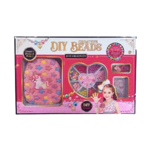 منتج أطفال مميز - Creative DIY Beads Set, Jewelry Making Kit for Kids , Make Your Own Bracelets, Necklaces & More, Fun Arts & Crafts Gift for Girls منتج أطفال مميز - Creative DIY Beads Set, Jewelry Making Kit for Kids , Make Your Own Bracelets, Necklaces & More, Fun Arts & Crafts Gift for Girls