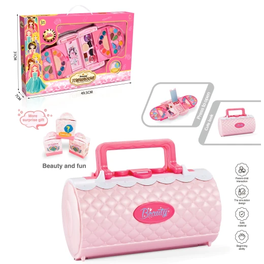 منتج أطفال مميز - Kids' Makeup Set in Bag Portable, Non-Toxic Cosmetics for Kids, Creative Play & Travel Fun منتج أطفال مميز - Kids' Makeup Set in Bag Portable, Non-Toxic Cosmetics for Kids, Creative Play & Travel Fun