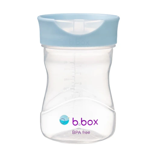 b.box Toddler Training Cup, BPA-Free Transition Cup for Babies & Toddlers, Drinking Rim with Water Window, No Spout or Straw, 12+ Months, Interchangeable Lid System lullaby color - B.Box - Image 4