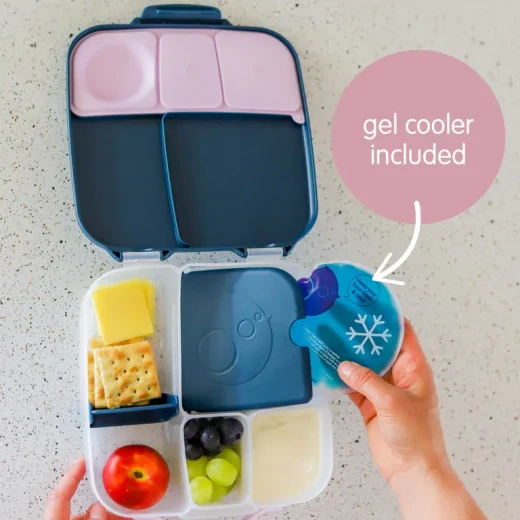 b.box Chill Out Lunchbox, Leakproof Bento Lunch Box with Gel Cooler Pack, Fits Whole Fruits & Sandwiches, Easy Open, Dishwasher Safe, For Kids 3+ - B.Box - Image 9
