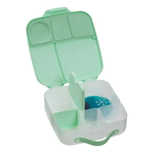 b.box Spearmint Lunchbox, Leakproof Bento Lunch Box with Gel Cooler Pack, Fits Whole Fruits & Sandwiches, Easy Open, Dishwasher Safe, For Kids 3+ - B.Box - Image 4