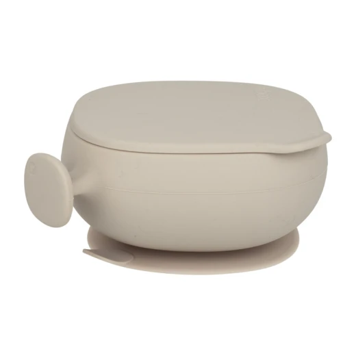b.box Silicone Suction Bowl with Lid, Latte Non-Slip Base, Airtight Lid, BPA-Free, Microwave & Dishwasher Safe, for Babies & Toddlers - B.Box - Image 5