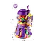 260 Pcs Snap Pop Beads Jewelry Making Kit, DIY Bracelet & Necklace Art Craft Toys for Kids, BPA-Free, Reusable Educational Beads for Girls Ages 3+