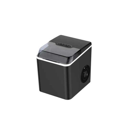CONTI IM 1001 BK Ice Maker – 10 KG/Day Capacity, Self-Cleaning, One-Touch Control, Black Compact Ice Machine with 1.3L Water Tank & 0.6 KG Storage 30 cm × 38 cm × 29 cm