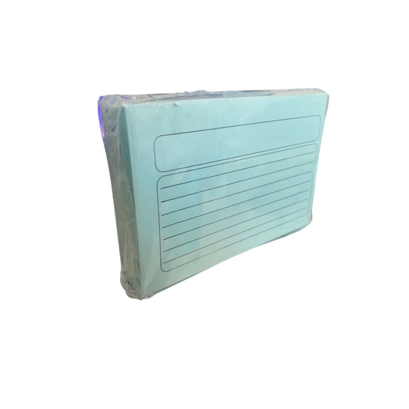 بطاقات ملاحظات مزدوجة الوجه ,8 × 12 سم – 100 بطاقة, لون أخضر, صناعة لبنانية - اس ستيشنري