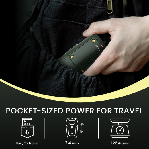 ماكينة حلاقة احترافية للرجال من VGR موديل V-353 – إصدار محدود، مزوّدة برقاقة مزدوجة وأداة تشذيب منبثقة، تعمل لاسلكيًا مع شحن USB، تصميم خفيف الوزن ووقت تشغيل يصل إلى 60 دقيقة – اللون الأخضر - في جي ار - Image 3