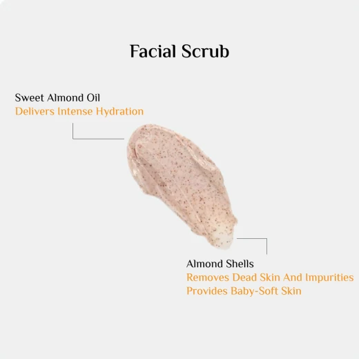 Oshea Facial Scrub 100ml gently exfoliates removes dead skin cells and refreshes for smooth glowing skin - Oshea - Image 2
