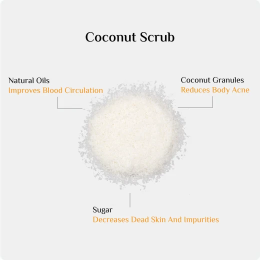 مقشر جوز الهند من أوشيا 200 غ يزيل الخلايا الميتة ويرطب البشرة ويتركها ناعمة ونضرة طوال اليوم - اوشيا - Image 2