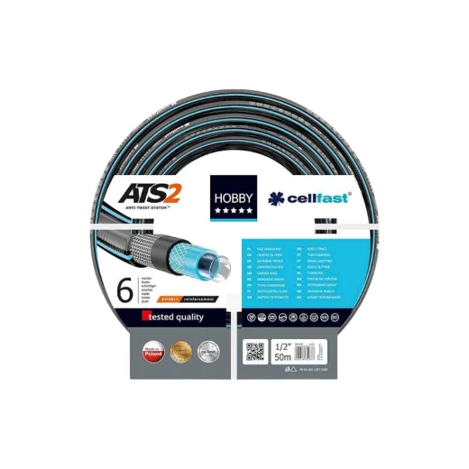 خرطوم حديقة سيلفاست ATS2™ بطول 50 متر وقطر 1/2 بوصة – مضاد للالتواء، مقاوم للأشعة فوق البنفسجية والصقيع، مرن للاستخدام الخارجي خرطوم حديقة سيلفاست ATS2™ بطول 50 متر وقطر 1/2 بوصة – مضاد للالتواء، مقاوم للأشعة فوق البنفسجية والصقيع، مرن للاستخدام الخارجي
